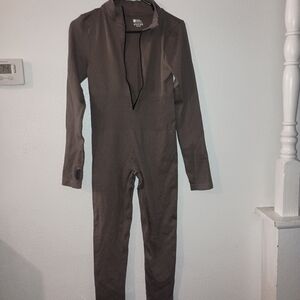 Chic Brown Long Sleeve Jumpsuit